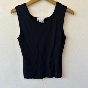 White House Black Market VTG Slinky Knit Tank Top Womens Medium Stretch Capsule